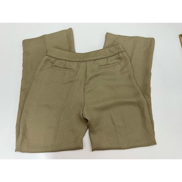 Sag Harbor Womens Blazer Pants Suit Set Size 4 Petite Tan Pink Button Up - Picture 13 of 16